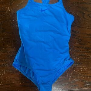 Nike Blue Bodysuit One Piece Athletic Design